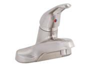 Premier 558718LF Bayview Lead Free Single Handle Loop Handle Lavatory Faucet with Brass Pop Up Brushed Nickel