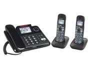 Clarity E814CC 1 E814HS Corded Caller ID Telephonew Two Additional Handset