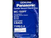 Panasonic MC 150PF 5 Pack Of Canister Vacuum Bags