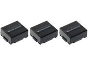 New Replacement Battery For Panasonic CGA DU07A 1B Camcorder Models 3 Pack