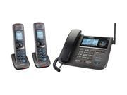 Uniden DECT4096 2 Wall Mountable 1.9GHz Corded Cordless Phone DECT 6.0 New