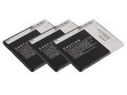 Battery for Pantech PBR 49A 3 Pack Replacement Battery