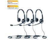 Jabra Voice 550 Duo MS Corded Headset w Noise Reduction System 3 Pack