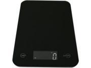 AWS ONYX 5K Digital Kitchen Scale 11 lb 5 kg Maximum Weight Capacity Plastic Glass Black