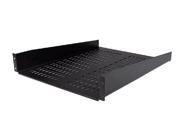 StarTech PU8721B Vented Rack Mount Cantilever with Fixed Server Rack Cabinet Front Mounted Fixed Shelf