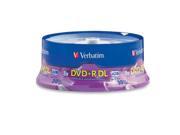 Verbatim VTM96542S Verbatim DVD R DL AZO 8.5 GB 8x 10x Branded Double Layer Recordable Disc 30 Disc Spindle 96542