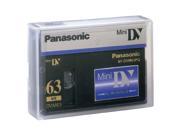 Panasonic AY DVM63PQUS Panasonic AY DVM63PQ MiniDV Cassette MiniDV 63 Minute