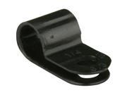 The InstallBay BCC14 The InstallBay Cable Clamps Black 1 4 Inch Package of 100 Cable Clamp Black 100 Pack