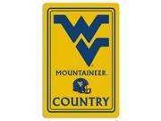 Bsi Products Inc West Virginia Mountaineers Metal Sign Metal Sign