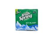 IcyBlast Cool Refreshment Deodorant Soap by Irish Spring for Unisex 3 x 4 oz Soap