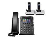 Polycom VVX 410 2200 46162 001 w 2 Wireless Handsets VVX 410 Business Media Phone