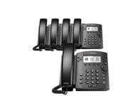 Polycom VVX 311 2200 48350 001 5 pack 6 line Desktop Phone