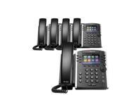 Polycom VVX 401 2200 48400 025 5 pack 12 line Desktop Phone