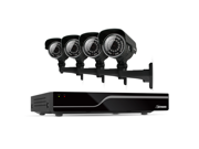 Defender 4CH H.265 500GB Security DVR 4 Surveillance Cameras w IR Cut Filter