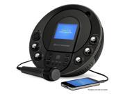 Electrohome Karaoke Machine Portable Speaker System CD G MP3 G Player with 3.5 Video Screen 2 Microphone Connections