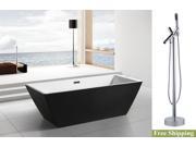 AKDY 70 AK NEF273 8711 Europe Style White Acrylic Free Standing Bathtub w Faucet