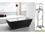 AKDY 70 AK NEF273 8713 Europe Style White Acrylic Free Standing Bathtub w Faucet