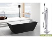 AKDY 70 AK NEF273 8733 Europe Style White Acrylic Free Standing Bathtub w Faucet