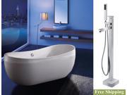 AKDY 67 AK NEF270 8733 Europe Style White Acrylic Free Standing Bathtub w Faucet