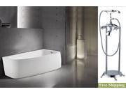 AKDY 67 AK NEF292R 8713 Europe Style White Acrylic Free Standing Bathtub w Faucet