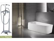 AKDY 67 AK NEF292L 8713 Europe Style White Acrylic Free Standing Bathtub w Faucet