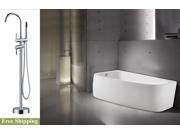 AKDY 67 AK NEF292L 8723 Europe Style White Acrylic Free Standing Bathtub w Faucet