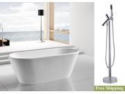 AKDY 67 AK NEF294 8711 Europe Style White Acrylic Free Standing Bathtub w Faucet
