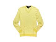 UPC 766360978938 product image for Tasso Elba Mens Knit V Neck Pullover Sweater buteryellwcbo XL | upcitemdb.com