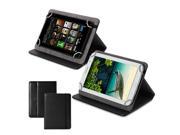 GMYLE (R) Black Universal PU Leather Folio Stand Case Cover for 6 / 7 / 8 Inch Tablet , Android Tablet, LG G Pad, Verizon Ellipsis 7 inch, Blackberry Playbook ,