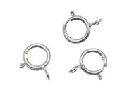 Sterling Silver Open Spring Ring Clasps 5mm