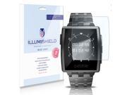 Pebble Steel Smartwatch Screen Protector [2-Pack], iLLumiShield - (HD) Blue Light UV Filter / Premium Clear Film / Anti-Fingerprint / Anti-Bubble Shield - Lifet