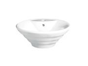 UPC 841231002377 product image for Decolav 1460-CWH Classically Redefined Semi-Recessed Step Vitreous China Vessel  | upcitemdb.com