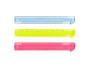 Fiskars Transluscent Plastic Rulers Assorted Colors 3 Pack