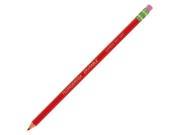 Ticonderoga Erasable Checking Pencils Eraser Tipped Pre Sharpened Set of 4 Red 13941