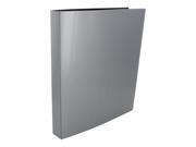 Wilson Jones Metallic Poly Opaque Presentation Binder 1 Inch Capacity 8.5 x 11 Inches Silver W88204
