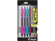 Pilot G2 Roller Gel Pens Fine Point 0.7 mm Assorted 4 Pack