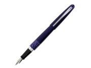 Pilot MR Animal Fountain Pen Matte Blue with Leopard Accent Fine Black Ink