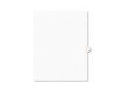 Avery Style Legal Side Tab Dividers One Tab Title O Letter White