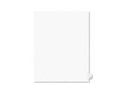 Avery Style Legal Side Tab Dividers One Tab Title Z Letter White