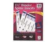 Custom Binder Spine Inserts 1 1 2 Spine Width 5 Inserts Sheet 5 Sheets Pack AVE89105