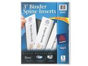 Custom Binder Spine Inserts 3 Spine Width 3 Inserts Sheet 5 Sheets Pack AVE89109