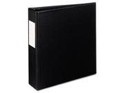 Avery Consumer Products AVE27554 Round Ring Binder w Label Holder 2in. Cap. 8 .50in.x5 .50in. Black