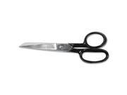 Forged Nickel Plated Straight Office Scissors 7 Black