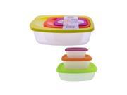 set of 3 rectangle food containers Case of 4
