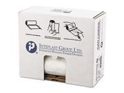 Inteplast Group SL4046XHW Low Density Can Liner 40 x 46 45gal .8mil White 25 Roll 4 Rolls Carton 1 Carton