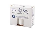Low Density Can Liner 33 x 39 33gal .8mil White 25 Roll 6 Rolls Carton