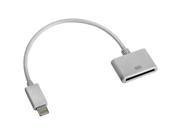4XEM 4X830PINACBL White 8 Pin to 30 Pin Lightning Cable Adapter for iPhone 5 iPod Touch iPod Nano iPad Mini