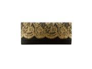 Ladies Clutch Bag with Lace Print