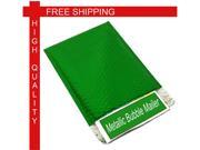 250 7 W x 6.75 L Green Metallic Glamour Bubble Mailers Envelope Bags 250 Case