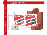 3 x 450 Central 250 Kraft Intertape Brand Re inforced Gum Tape Heavy Grade 100 Rolls 10 Cases